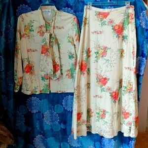 Lucky Top Vintage maxi skirt outfit